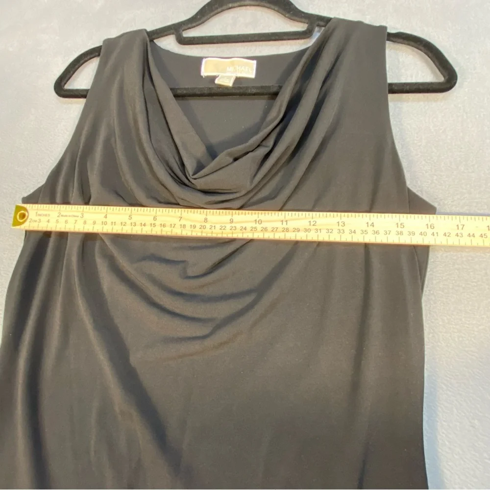 Michael Kors women’s black, Blue, & White Sleeveless stretch Colorblock Dress, S